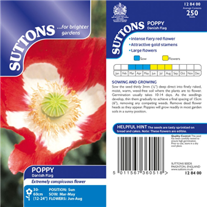 Poppy Danish Flag